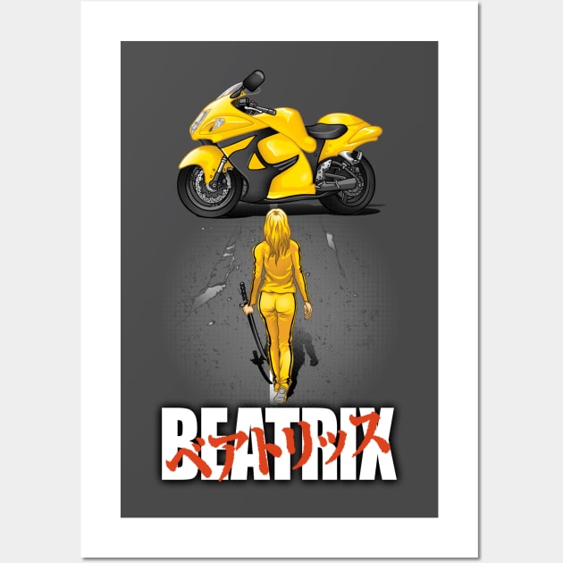 Beatrix motorbike Wall Art by Patrol